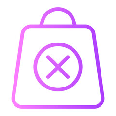 Obraz premium bag gradient icon