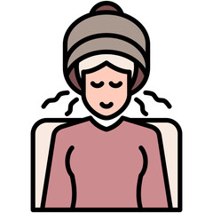 Hair Steamer Icon. Spa Bowl Machine Symbol Stock Illustration. Vector Filled Line Icons For UI Web Design And Presentation