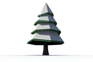 Digital png illustration of christmas tree on transparent background