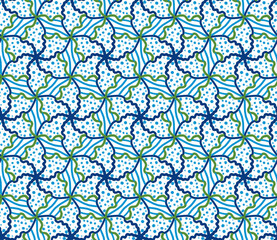 Nautical Theme Seamless Pattern on White Background