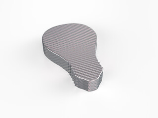 Holographic foil bulb symbol