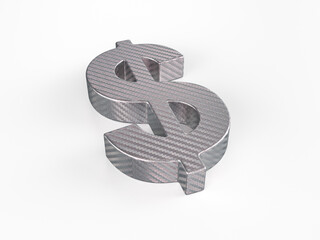 Holographic foil dollar symbol