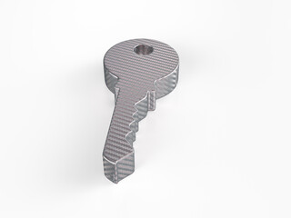 Holographic foil key symbol