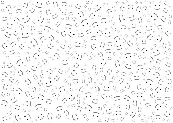 emoticons seamless pattern background template
