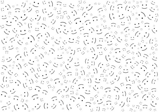 emoticons seamless pattern background template