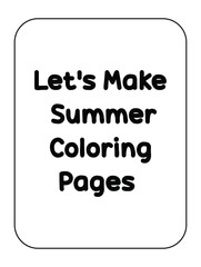 Summer Activity Coloring Pages for kids hello summer coloring book for children