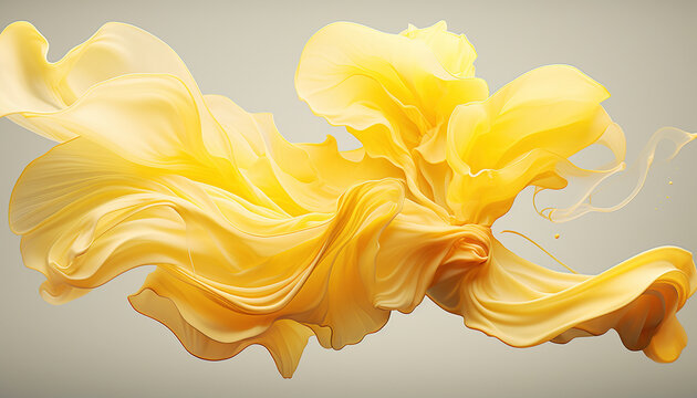 fluid abstract expressionism, blooming flowers