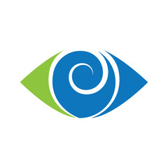 Eye care logo vector illustration design