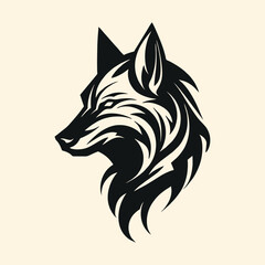 Obraz premium Captivating wolf head illustration. Perfect for design projects. High-quality vector, isolated.