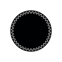 circles. background for the sticker. round. with beautiful borders. vector illustration. color version and black and white. for the spice. on a white background. for marking sets.