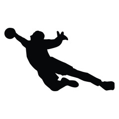 Collection of black silhouettes of soccer players. Shadows of the footballers on a white background. Sports illustrations.