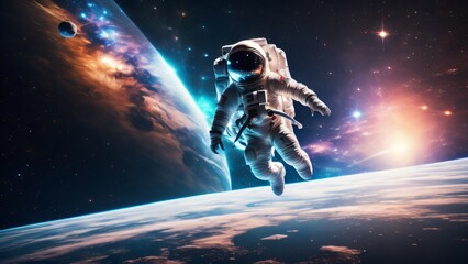 Obraz na płótnie Canvas Alienated in space
