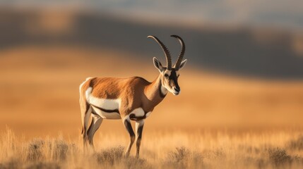 Naklejka na ściany i meble antelope in the savannah