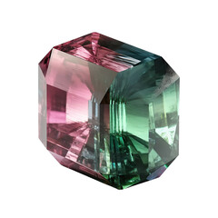 Tourmaline, isolated on transparent background cutout