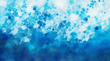 abstract blue and white circles watercolor background