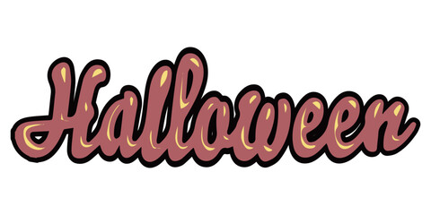  Halloweenの文字の素材