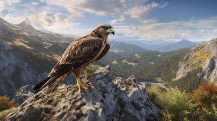 Fototapeta premium eagle in the mountains