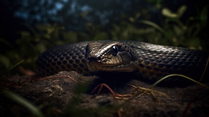 Fototapeta premium snake in the grass