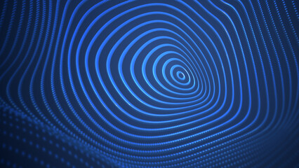 High tech futuristic flow line waves