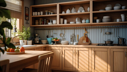 Fototapeta premium modern kitchen interior