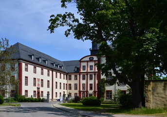 Fototapeta na wymiar Historical Castle in the Old Town of Saalfeld, Thuringia