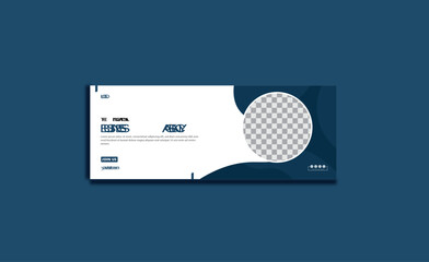 corporate Facebook cover simple design. modern cover template.