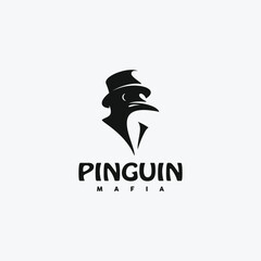 penguin character logo wearing a cowboy hat