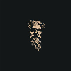 ancient greek mythology god zeus character logo