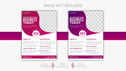 Corporate Business Flyer poster pamphlet brochure cover design layout background