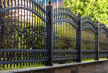 Wrought Iron Fence. Metal fence
