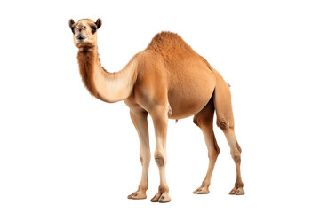 Isolated camel on a transparent background, Generative Ai