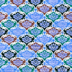seamless Ajrakh pattern,Abstract desing,Watercolour,Damask,digital,Floral,Geometric,Ikat,ajrakh allover,Indian,allover,Paisley,African,Batik,Print, pattern textile design for print