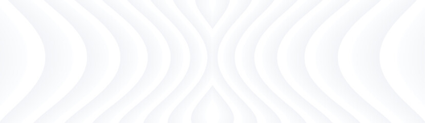 Abstract white background with 3d lines pattern,  architecture minimal white gray striped background