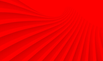 Abstract red background with 3d lines pattern, architecture minimal red striped vector background