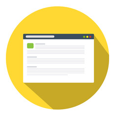 RICERCA WEB PAGINA BROWSER ALLERTA MESSAGGIO illustrazioni fondo trasparente isolato icona © maximilian