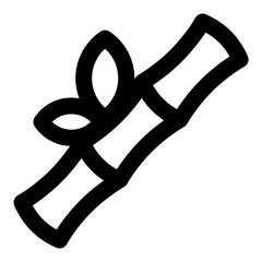 bamboo icon vector illustration asset