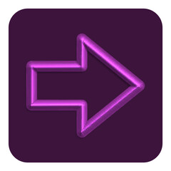 3d Line Neon Web Icon