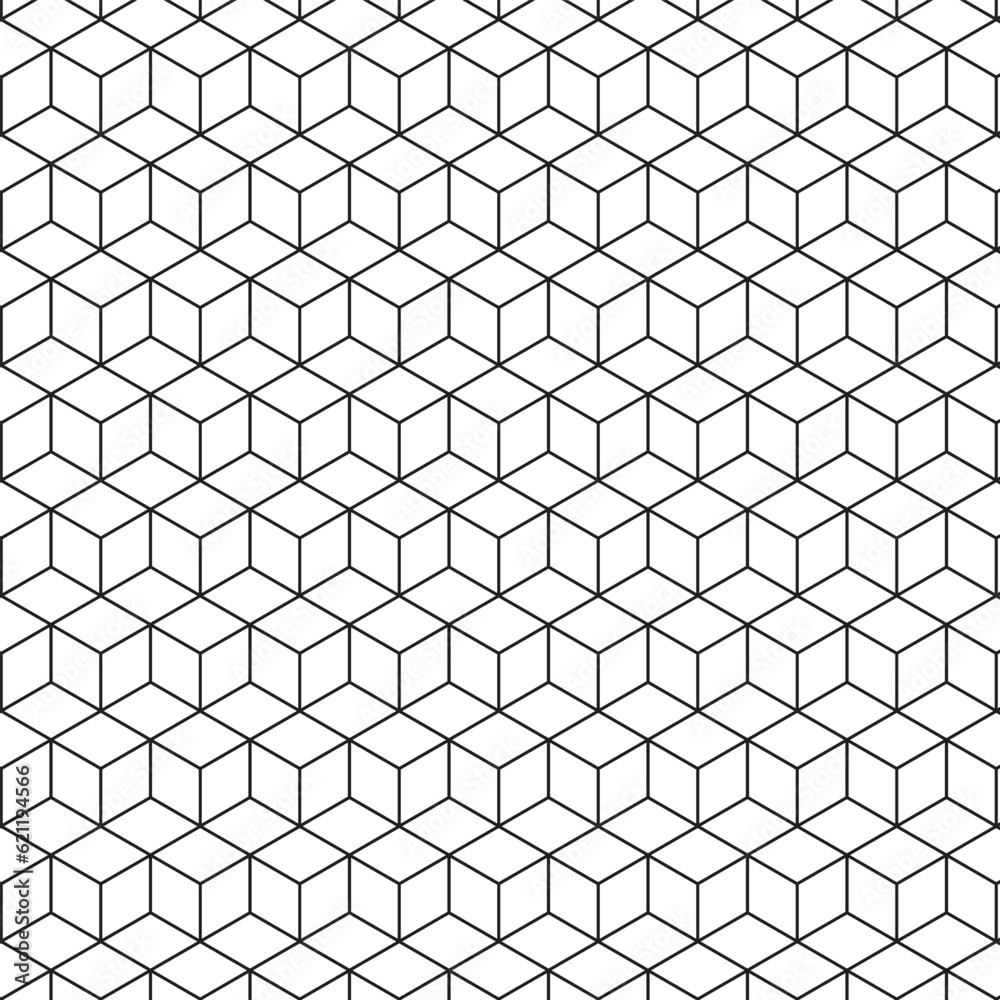 Poster abstract seamless geometric hexagon pattern vector.