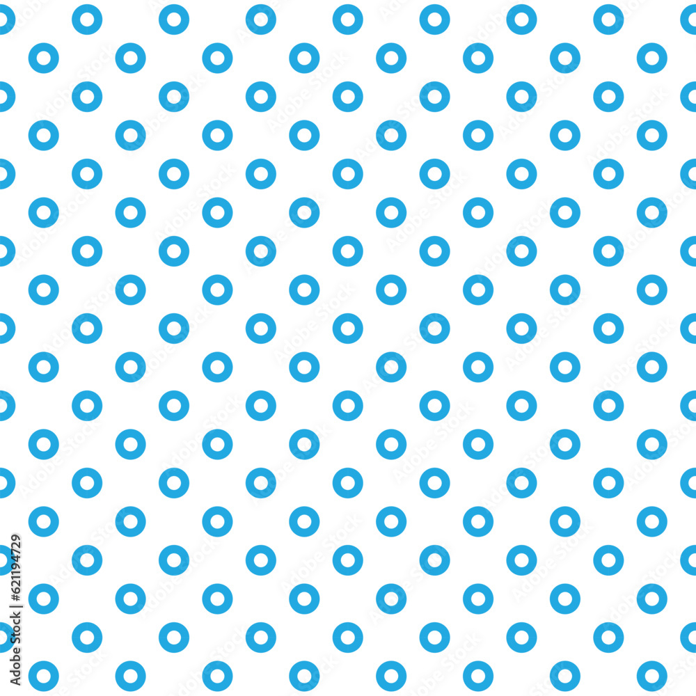 Poster abstract geometric blue circle dot pattern.