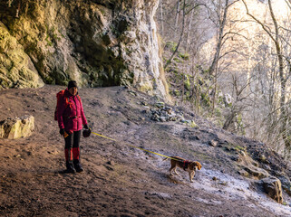 Woman in the cave