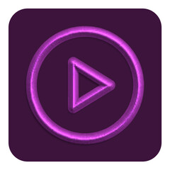 3d Line Neon Web Icon