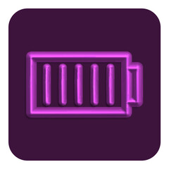 3d Line Neon Web Icon