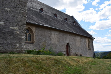 Fototapeta na wymiar medieval church Bleidenberg