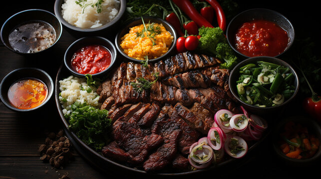 lunch HD 8K wallpaper Stock Photographic Image