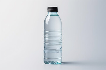 Water bottle on isolated white background, generative ai