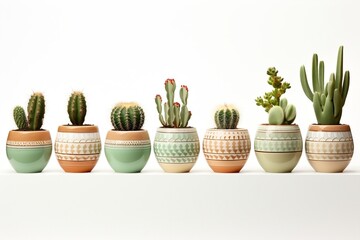 White background PNG available for Summer cactus plant, Generative Ai