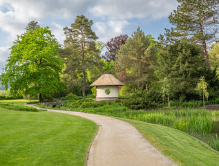 Garden in city Bad Pyrmont in Germany