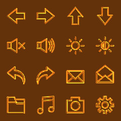 Volumetric Web Icon Collection