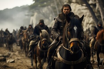 A glimpse of the castle's courtyard, bustling with activity as knights, merchants, and visitors go about their daily routines, capturing the vibrant atmosphere of castle life