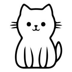Cat, International Cat Day, Cat Day, outline,vector, illustration